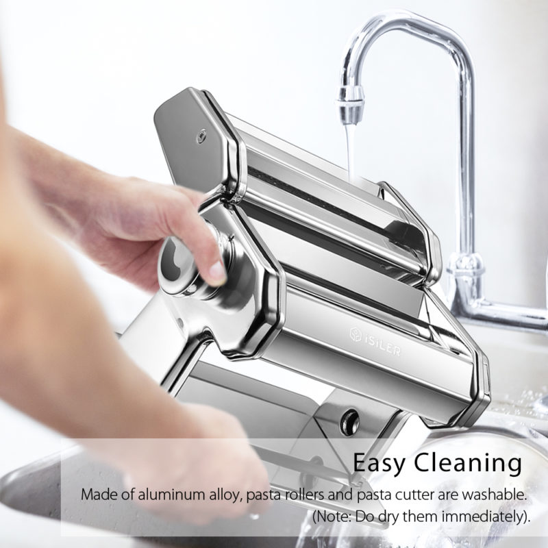 US Sold Only Pasta Machine, iSiLER 9 Adjustable Thickness Settings