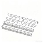 5 Tooth Combs Set for Pasta Maker, 10 Narrow Tooth Combs & 10 Wider Tooth Combs included